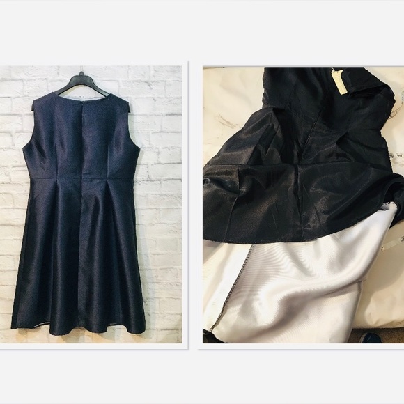 Vintage inspired dark navy dress (NWT) - Picture 4 of 12
